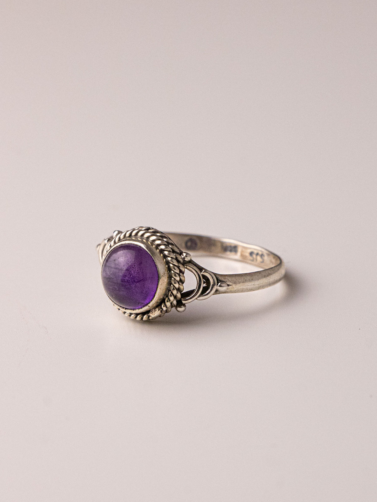 ANDROMEDA SILVER RING - Αμέθυστος