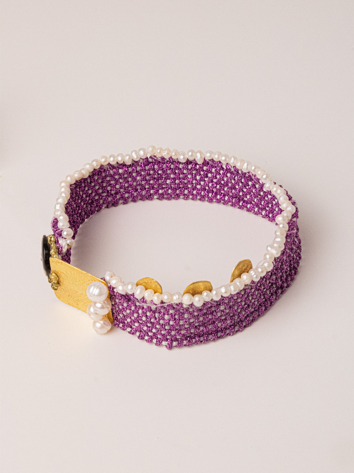 KYRA SILVER BRACELET - Μωβ