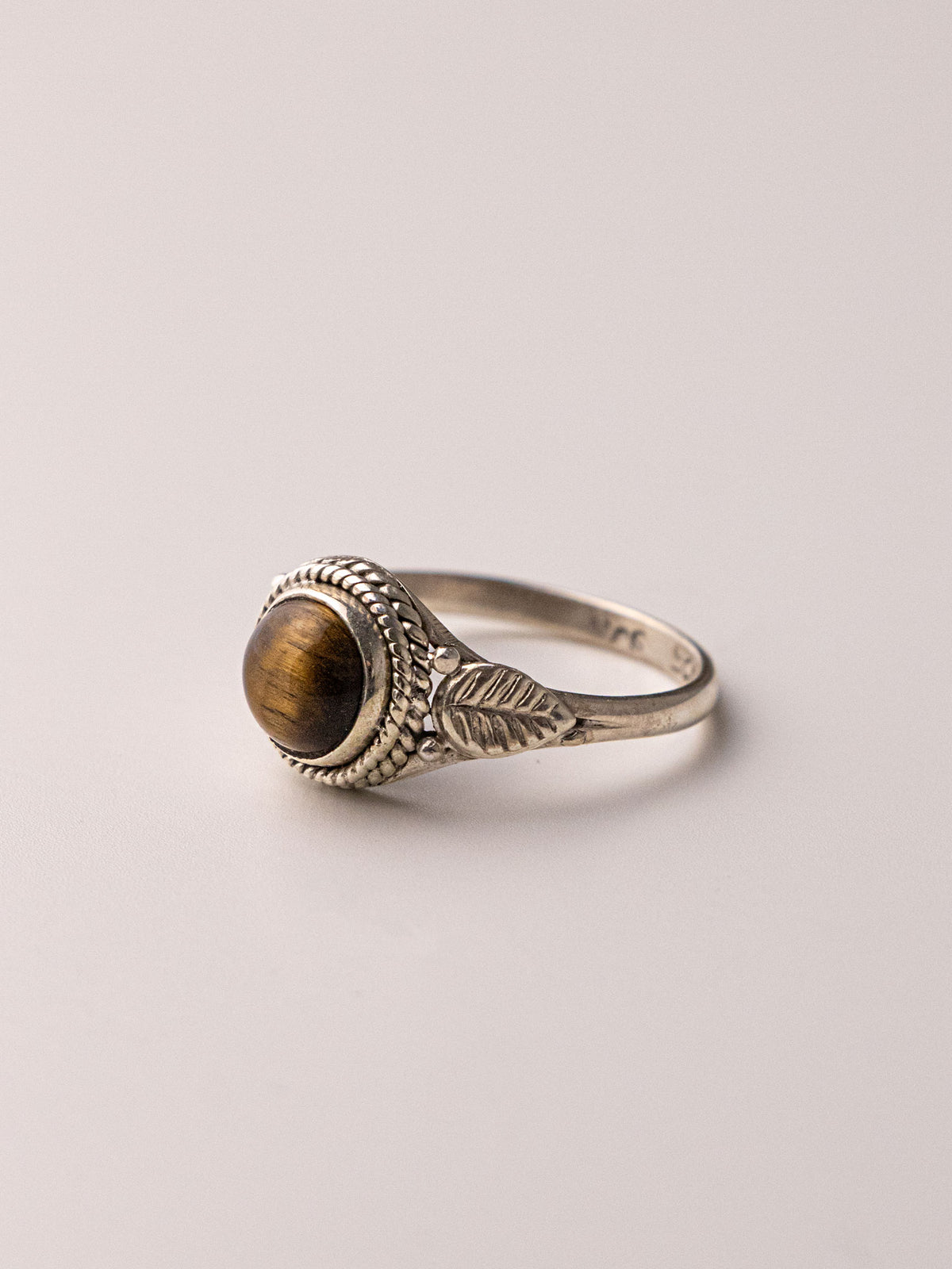 COMET SILVER RING - Tiger's Eye