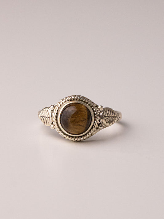 COMET SILVER RING - Tiger's Eye