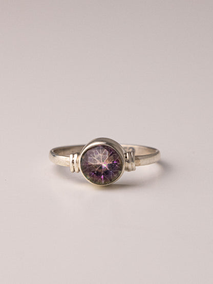 NIRVANA SILVER RING - Mystic Topaz