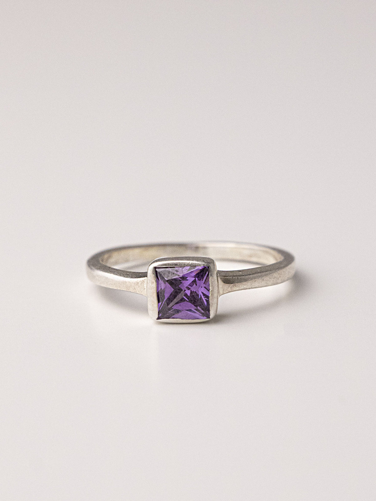 PHOENIX SILVER RING - Purple