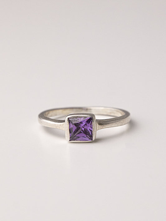 PHOENIX SILVER RING - Purple